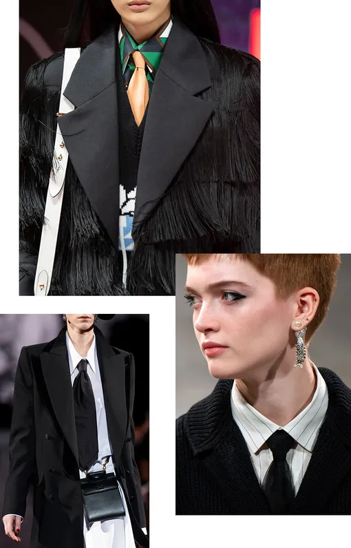 Слева направо: Dolce & Gabbana, Prada, Dior – осень-зима 2020/21