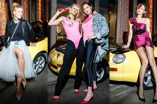 Полина Киценко и Оксана Лаврентьева на вечеринке #SlimFitClub