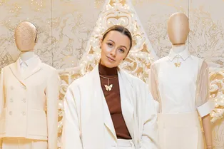 Наталья Османн, Артем Королев и Алла Михеева на открытии поп-ап бутика Dior