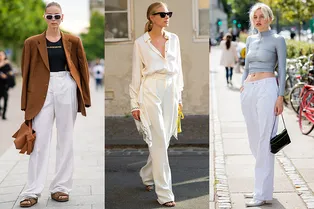 Белые брюки — лучшее решение для жаркой погоды. Как их подобрать
