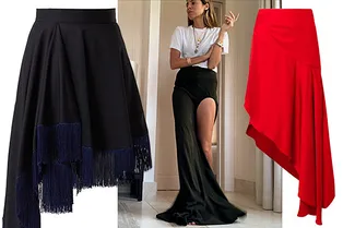 Не миди и не мини: 8 асимметричных юбок