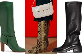 Сапоги-трубы c широким голенищем— самая трендовая модель этой осени