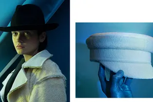 Самые модные головные уборы для зимы в рождественской коллекции Ruslan Baginskiy