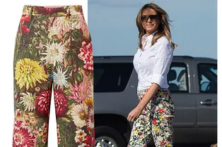 Выбор первой леди: 10 брюк в цветах, как у Мелании Трамп