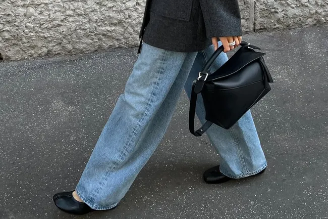 Какие джинсы можно носить с балетками