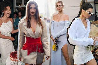 От Тины Кунаки до Эмили Ратаковски: 13 самых ярких нарядов Jacquemus