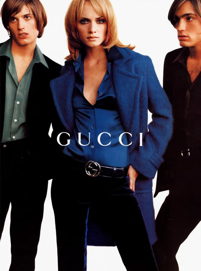 Рекламная кампания Gucci осень-зима 1995 Рекламная кампания Gucci осень-зима 1995