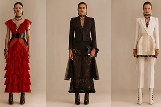 41 викторианский наряд для современной авантюристки в круизной коллекции Alexander McQueen