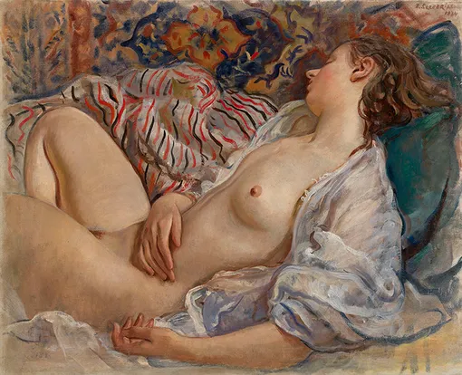 Зинаида Серебрякова «Спящая обнаженная (Катя)», 1934 год Зинаида Серебрякова «Спящая обнаженная (Катя)», 1934 год