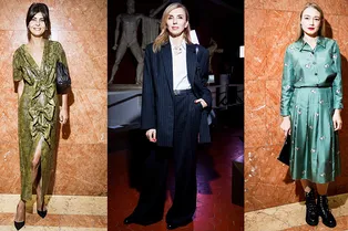 Светлана Бондарчук и Надежда Оболенцева на показе Алены Ахмадуллиной