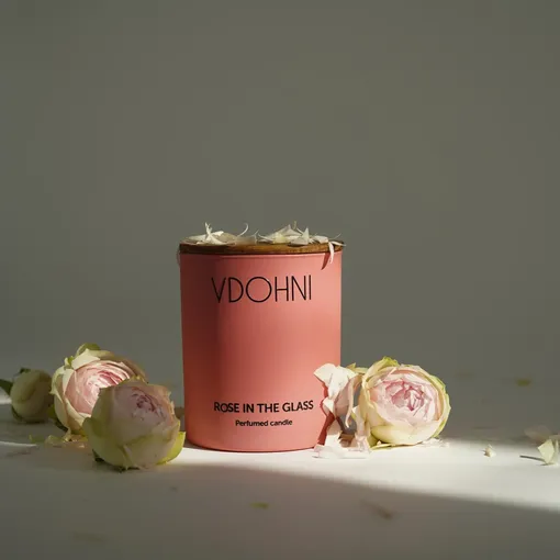 Свеча Rose in the Glass, VDOHNI