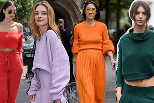 Эмили Ратаковски, Белла Хадид и еще 8 звездных модниц в трикотажных костюмах