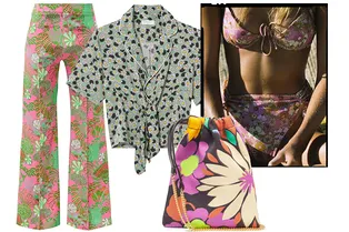 Вещи с цветочными хиппи-принтами: успейте примерить их летом