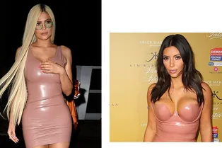 Кайли Дженнер повторила латексный образ Ким Кардашьян