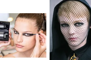 Томные угольные смоки и ничего лишнего: как повторить макияж с кутюрного показа Dior