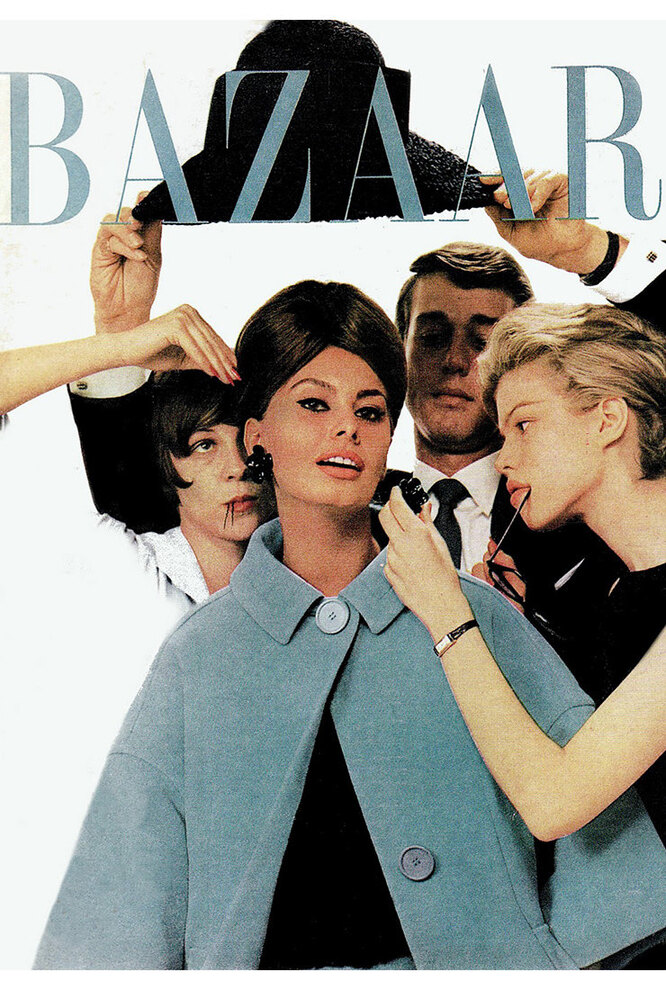 Халстон и Софи Лорен на обложке The Symbol USA, 1966 год
