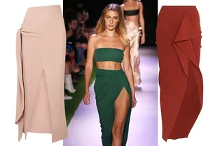 Этой весной приготовьтесь носить юбки миди с соблазнительными разрезами