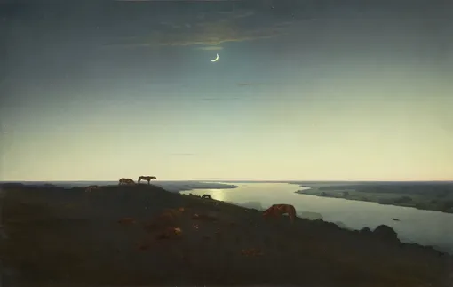 Куинджи А.И. Ночное. 1905-1908. Холст, масло. ГРМ.