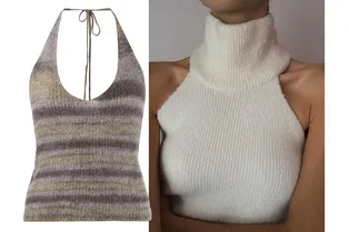 15 альтернатив привычному свитеру: как носить вязаный топ