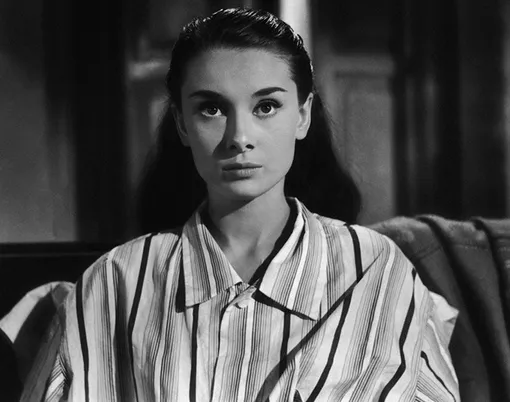 Одри Хепберн в фильме «Римские каникулы», 1953 год Одри Хепберн в фильме «Римские каникулы», 1953 год