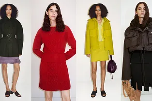 Бабушкины кардиганы, серьги-спирали и сиреневая шуба в коллекции Bottega Veneta Resort 2021