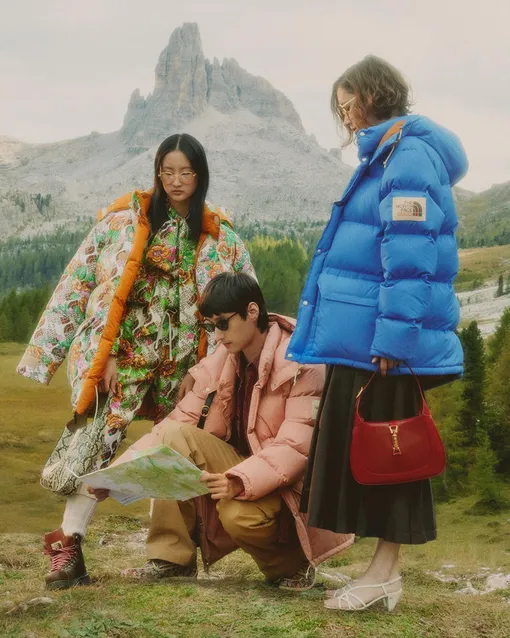 Рекламная кампания Gucci x The North Face