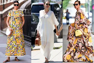 От Анджелины Джоли до первых леди: как носить платье-кафтан