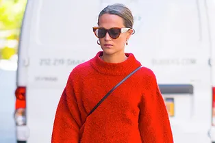 Как одеться на прогулку прохладным майским днем: модная идея от Алисии Викандер