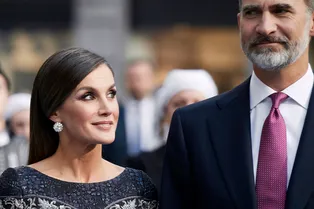 Эпоха барокко: королева Летиция в роскошном платье Felipe Varela и бриллиантах Cartier