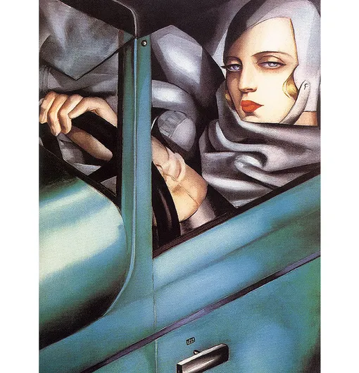 Тамара Лемпицка «Автопортрет в зеленом "Бугатти" (1929)