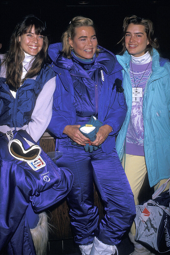 Кэрол Альт, Марго Хемингуэй и Брук Шилдс, 1988 год
