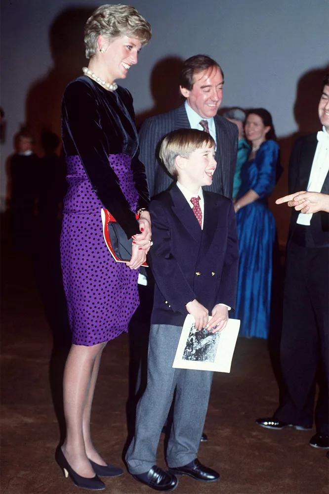 Принцесса Диана и принц Уильям на рождественском концерте в центре Барбикан, 20 декабря 1990 года