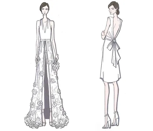 Эскизы свадебных образов от Сары Джессики Паркер