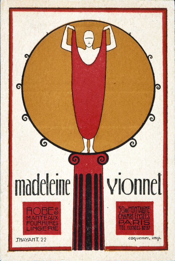Рекламный плакат Vionnet, 1922
