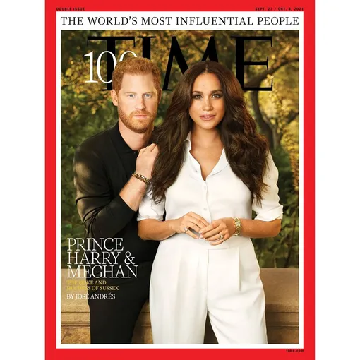 Меган Маркл и принц Гарри на обложке журнала Time