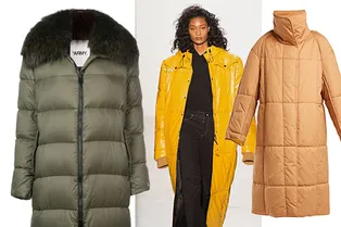 10 пальто-пуховиков ниже колена — главное модное решение для русской зимы