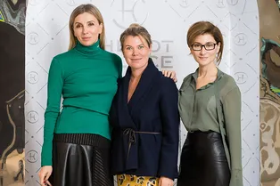 Светлана Бондарчук, Наталия Боброва и Софико Шеварднадзе на ланче Ars Vitae