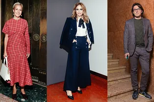 Виктория Шелягова, Полина Киценко, Ксения Чилингарова на открытии выставки Still Art в Пушкинском музее