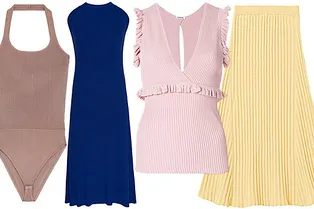 Как носить трикотаж летом: 11 универсальных юбок, платьев и топов