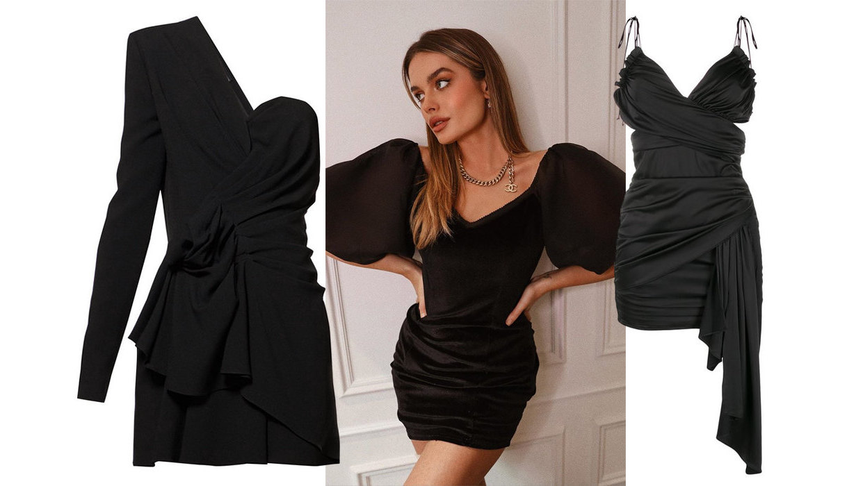 Платье Черное С Завязками По Бокам фото 19