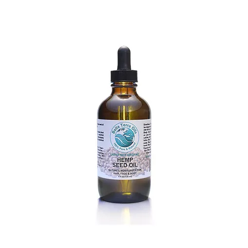 Pure Cold-pressed Unrefined Organic Hemp Seed Oil, Bella Terra Oils