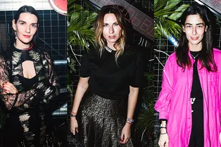 Даша Веледеева, Мари Коберидзе и Анка Цицишвили на вечеринке Bacardi