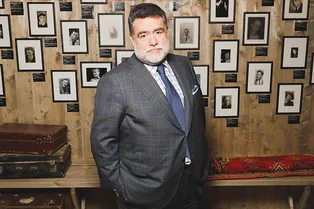 Михаил Куснирович и Павел Лунгин на открытии выставки «Современник. Начало»