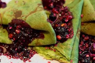 Как приготовить веганские блины c матчей