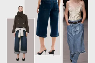 Как выглядят модные кюлоты из денима на весну-лето 2026