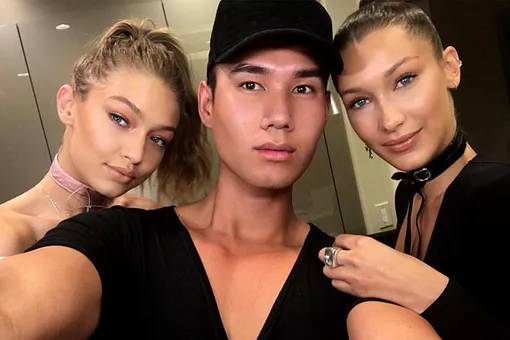 Патрик Та и сестры Хадид Патрик Та и сестры Хадид