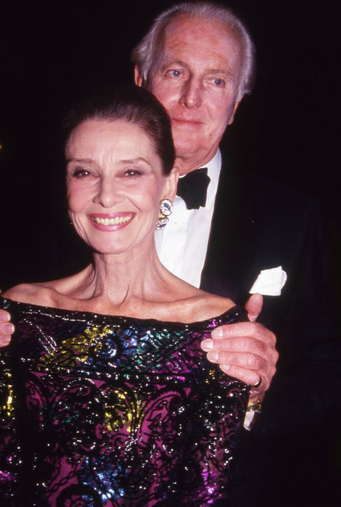 Одри Хепберн и Юбер де Живанши в Нью-Йорке, 1985 год