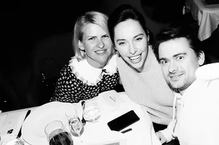 Полина Киценко, Ирина Зарькова и Дина Немцова на званом ужине Touch of Harmony от Bang & Olufsen