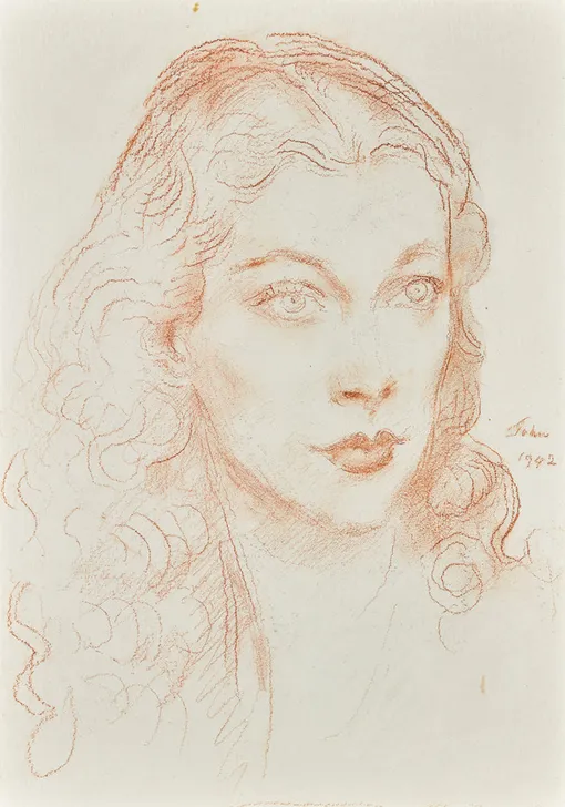 Портрет Вивьен Ли кисти Аугастаса Джона, 1942г.