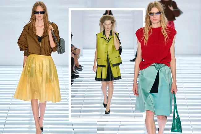Почему на новом показе Prada не было ни платьев, ни брюк